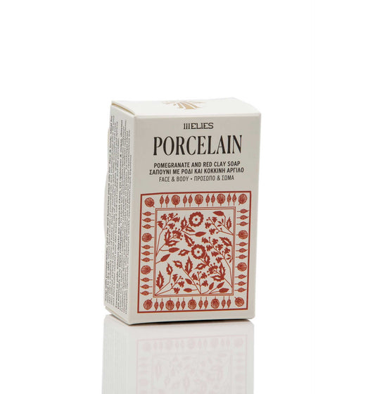 PORCELAIN - Pomegranate & red clay Greek soap