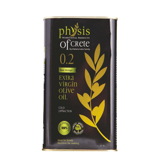 Greek "Physis of Crete 0.2" Extra virgin olive oil 3ltr