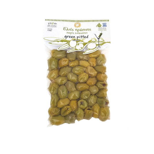 Green Pitted Olives in Vacuum pack