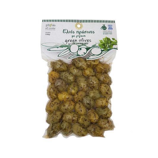 Oregano - Green Olives in Vacuum pack